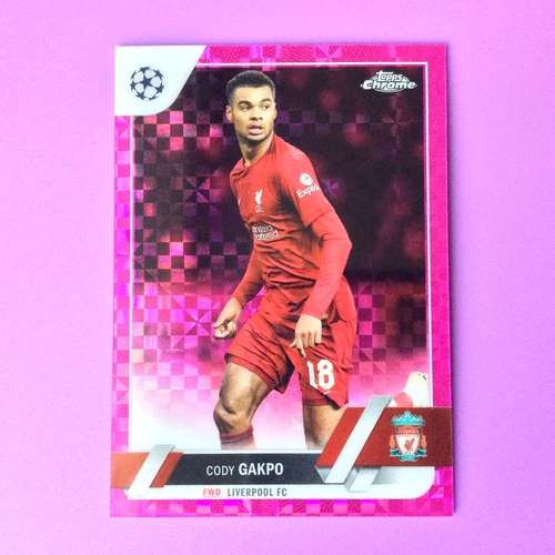 Cody Gakpo 2023 Topps Chrome UEFA Club Competitions Pink X-Fractor /250