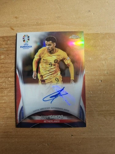 Cody Gakpo 2024 Topps Chrome UEFA Euro Refractor