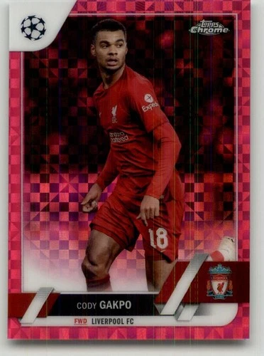Cody Gakpo 2022 Topps Chrome UEFA Rosa X-Fractor /250