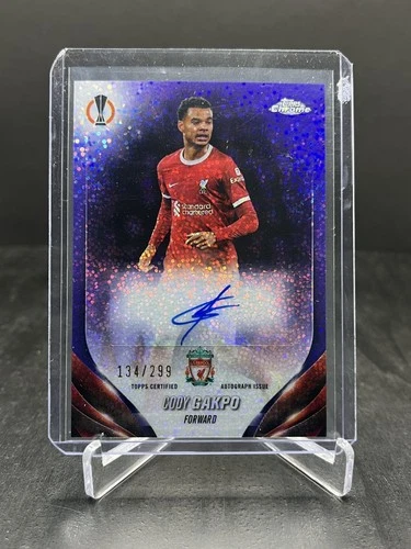 Cody Gakpo 2023 Topps Chrome UEFA Violet Speckle /299