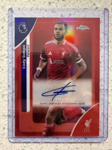 Cody Gakpo 2026 Topps Cromo Premier League Color Match /5