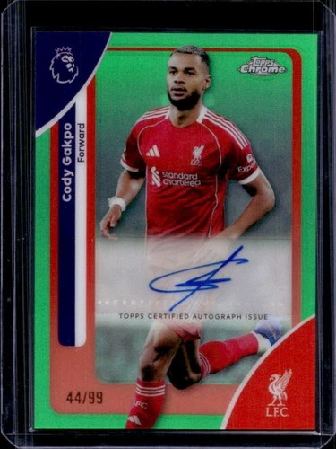 Cody Gakpo 2026 Topps Cromo Premier League Verde Refractor /99
