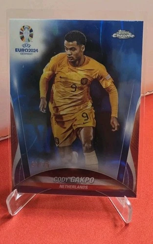 Cody Gakpo 2024 Topps Cromo UEFA Euro 2024 Base /75