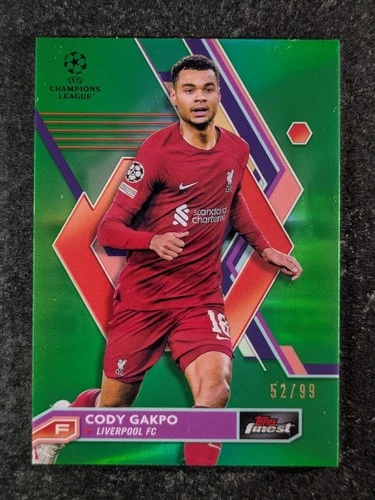 Cody Gakpo 2023 Topps Finest Green Refractor /99