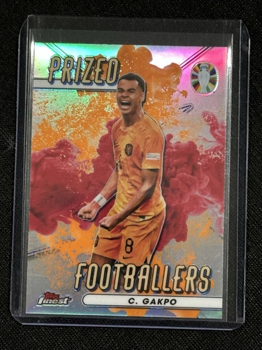 Cody Gakpo 2023 Topps Finest UEFA Red Orange