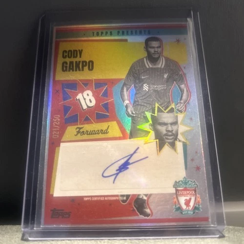 Cody Gakpo 2024 Topps Liverpool Team Set Blue /250