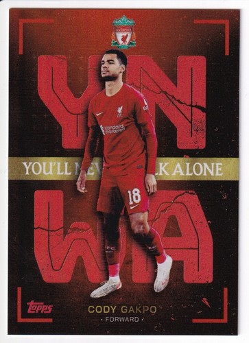 Cody Gakpo 2023 Topps Liverpool Team Set Red Colour Match /5
