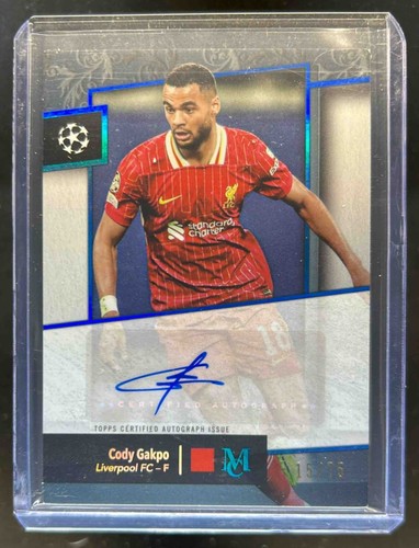 Cody Gakpo 2024 Topps Museum UEFA Sapphire /75