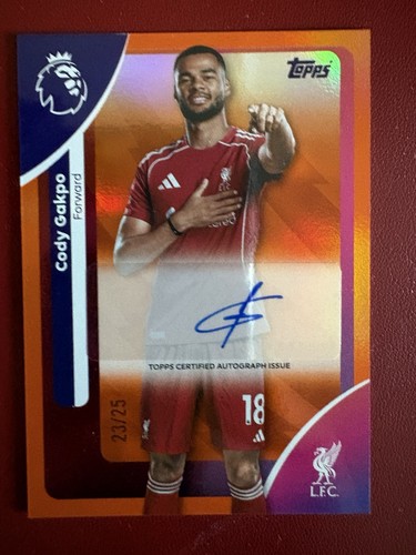 Cody Gakpo 2025 Topps Premier League /25