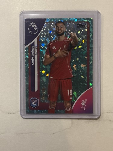 Cody Gakpo 2025 Topps Premier League Aqua Sparkle /499