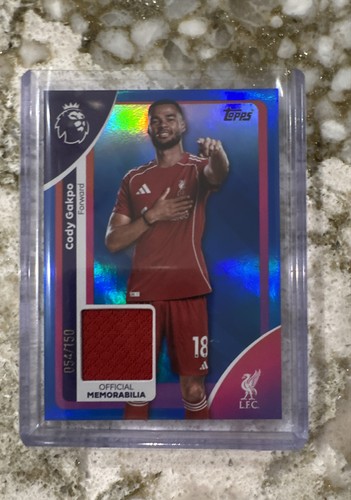 Cody Gakpo 2025 Topps Premier League Blue Rainbow /150