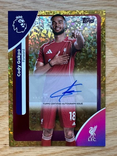 Cody Gakpo 2026 Topps Premier League Gold Sparkle /50