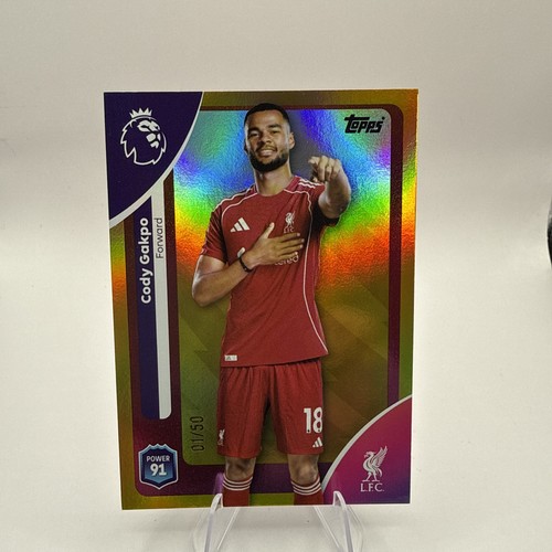 Cody Gakpo 2026 Topps Premier League Oro /50