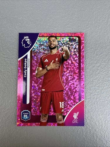 Cody Gakpo 2026 Topps Premier League Pink Sparkle /399