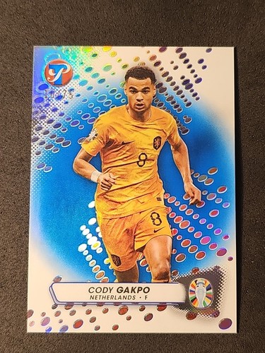 Cody Gakpo 2023 Topps Pristine UEFA EURO 2024 Blue /75