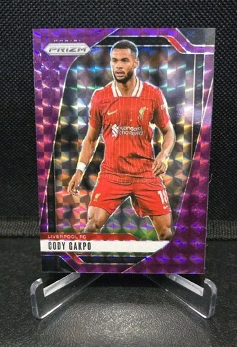 Cody Gakpo 2024 Panini Prizm Premier League Purple Mosaic Prizm /249