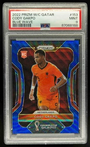 Cody Gakpo 2022 Panini Prizm World Cup Blue Wave /199
