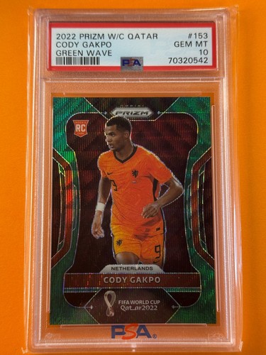 Cody Gakpo 2022 Panini Prizm World Cup Green Wave