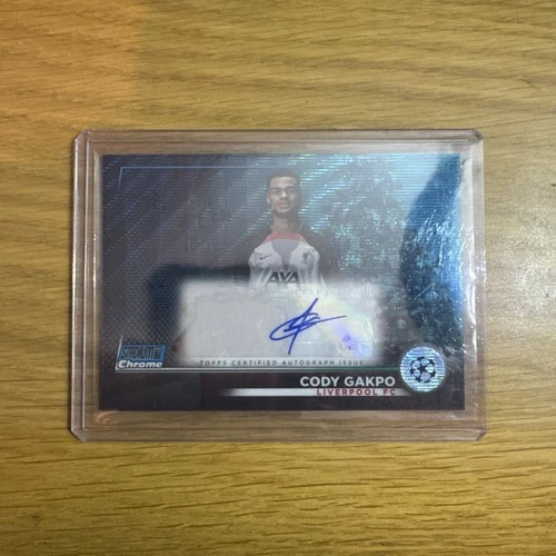 Cody Gakpo 2022 Topps Stadium Club Chrome Aqua /75