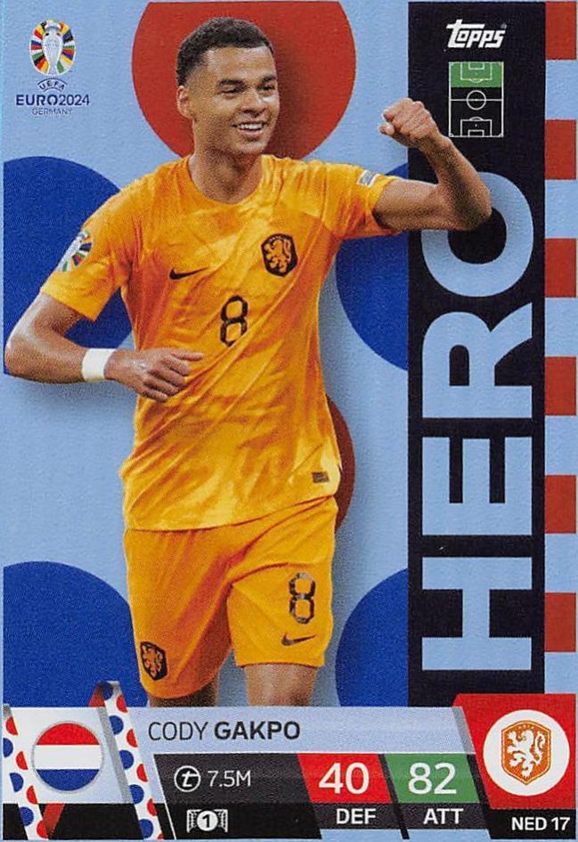 Cody Gakpo 2024 Topps Match Attax UEFA EURO