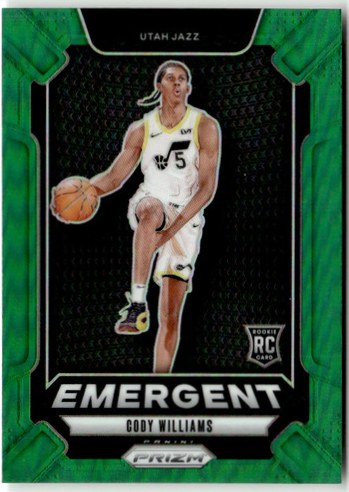 Cody Williams 2024 Panini Prizm Vert Prizm