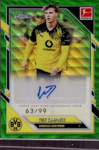 Cole Campbell 2025 Topps Chrome Green Wave /99