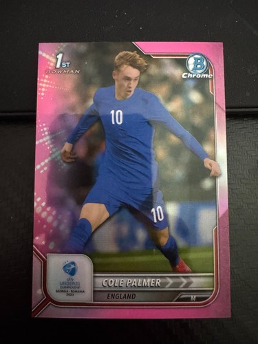 Cole Palmer 2023 Topps Bowman Chrome Pink Refractor /150