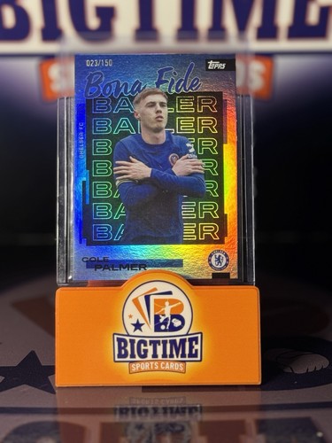 Cole Palmer 2025 Topps Chelsea BonaFide Blue Refractor /150