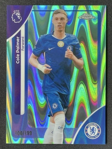 Cole Palmer 2026 Topps Chrome Aqua RayWave /199