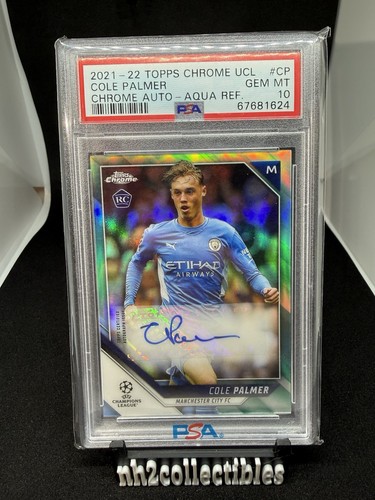 Cole Palmer 2021 Topps Chrome Aqua Refractor /199