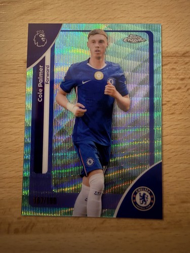Cole Palmer 2025 Topps Chrome Aqua Wave /199