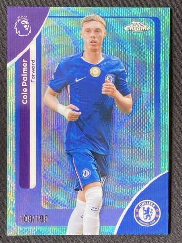 Cole Palmer 2026 Topps Chrome Aqua Wave /199