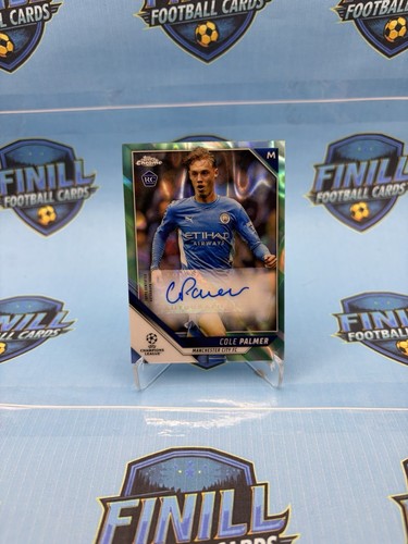 Cole Palmer 2021 Topps Chrome Aqua Wave Refractor