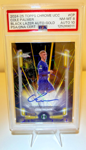 Cole Palmer 2024 Topps Chrome Black Lazer Oro /50