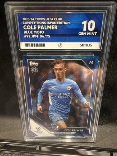 Cole Palmer 2024 Topps Chrome Blue Mojo /75