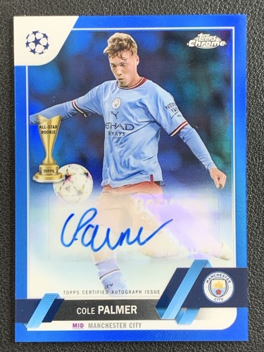 Cole Palmer 2023 Topps Chrome Blue Refractor /150