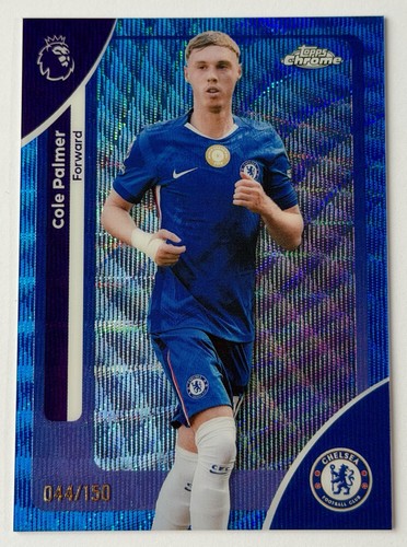 Cole Palmer 2025 Topps Chrome Blue Wave /150