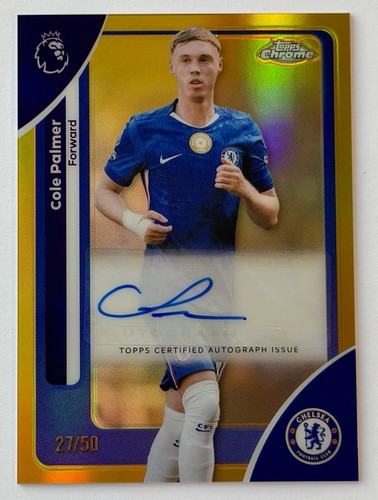 Cole Palmer 2025 Topps Chrome Gold /50