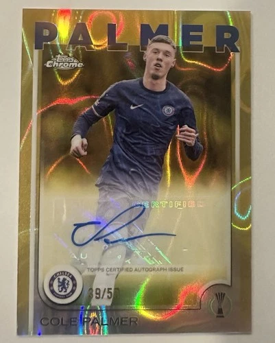Cole Palmer 2024 Topps Chrome Gold Lava /50