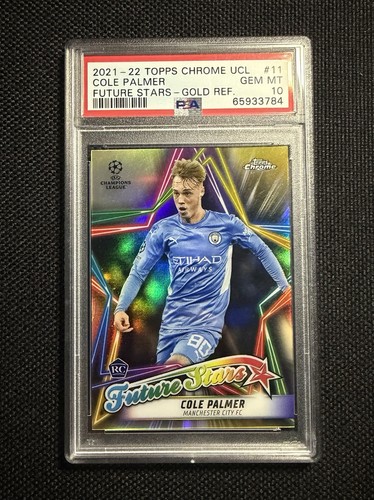 Cole Palmer 2021 Topps Chrome Gold Refractor /50