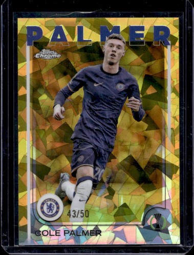 Cole Palmer 2024 Topps Chrome Gold Refractor /50