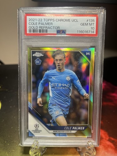 Cole Palmer 2021 Topps Chrome Gold Refractor /50