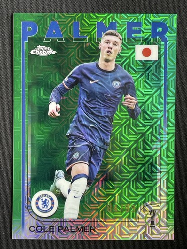 Cole Palmer 2024 Topps Chrome Green Mojo /99