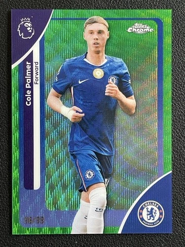 Cole Palmer 2025 Topps Chrome Green Wave /99