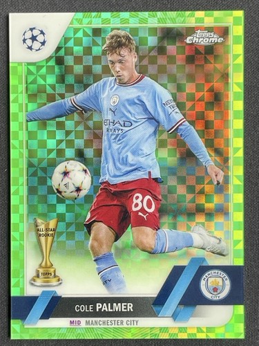 Cole Palmer 2023 Topps Chrome Green X-Fractor /399