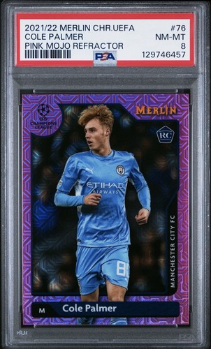Cole Palmer 2021 Topps Chrome Merlin Pink Mojo Refractor /275