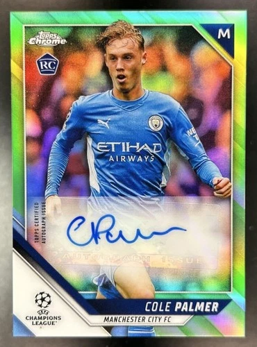 Cole Palmer 2021 Topps Chrome Neon Green Refractor /99