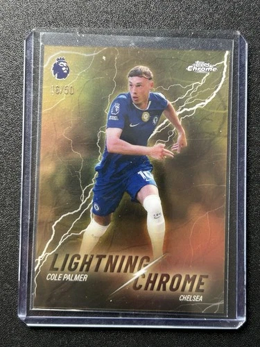 Cole Palmer 2026 Topps Chrome Premier League Lightning Chrome /50
