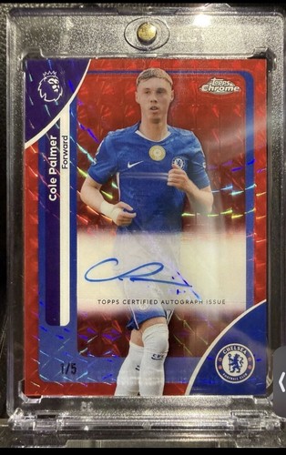 Cole Palmer 2026 Panini Chrome Premier League Red Refractor /5