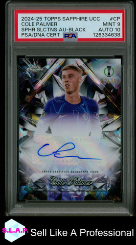 Cole Palmer 2024 Topps Chrome Sapphire /10